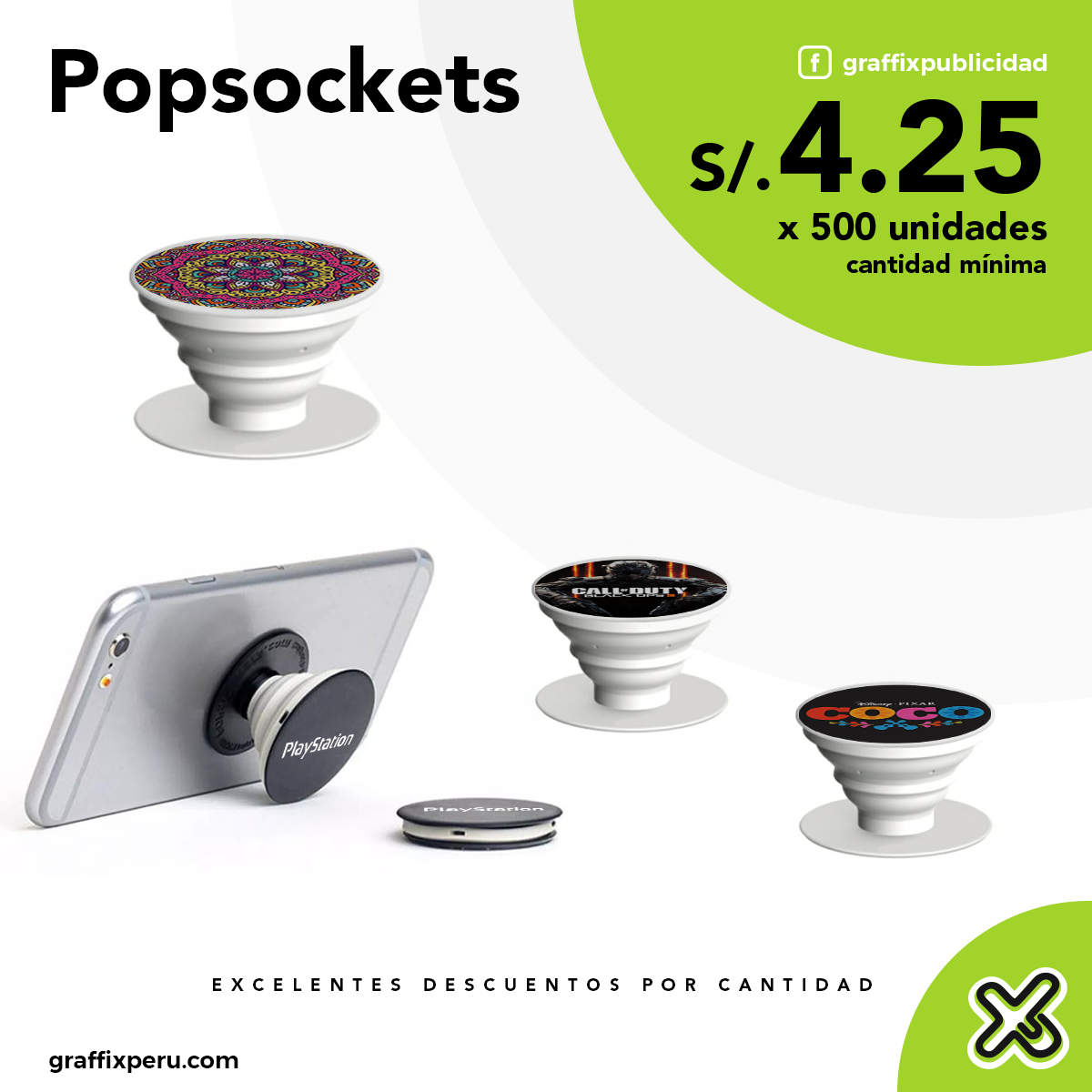 Popsocket para celular promocionales, EX-060