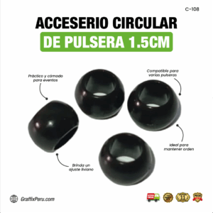 ACCESORIO CIRCULAR DE PULSERA 1.5 CM