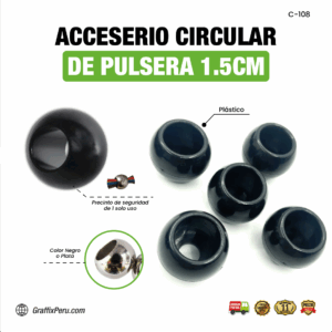 ACCESORIO CIRCULAR DE PULSERA 1.5 CM