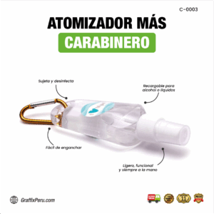 ATOMIZADOR + CARABINER