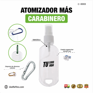 ATOMIZADOR + CARABINER