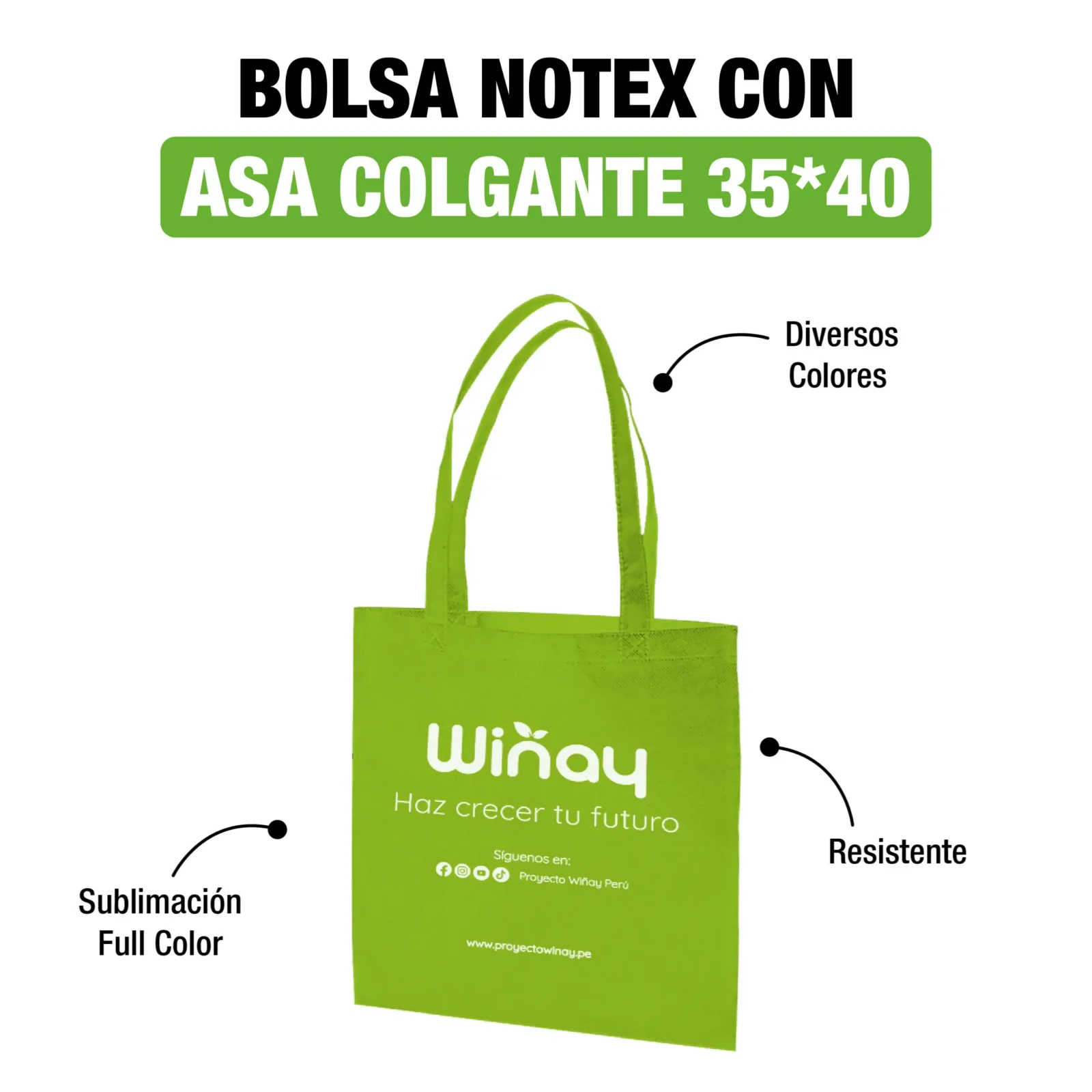 BOLSA NOTEX ASA COLGANTE 35*40