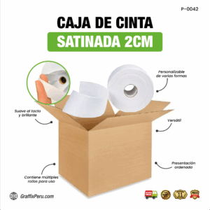 CAJA DE CINTA SATINADA 2CM PARA SUBLIMAR LANYARDS