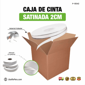 CAJA DE CINTA SATINADA 2CM PARA SUBLIMAR LANYARDS