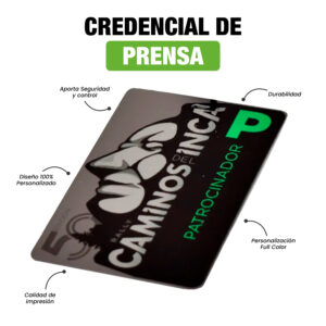 CREDENCIAL PRENSA PVC