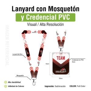 LANYARD CON CREDENCIALDE PVC