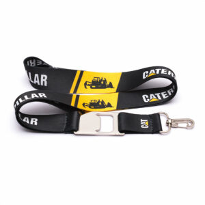 LANYARD DESTAPADOR NIQUELADO CON ARNÉS METALICO PLATA PREMIUM 2.5 CM