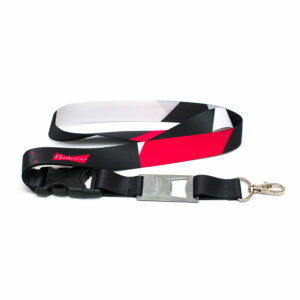 LANYARD DESTAPADOR NIQUELADO CON ARNES PLATA Y TIP TOP PLANO IMPORTADO 2CM