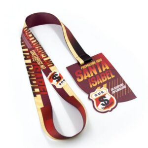 LANYARD MOSQUETON CON CREDENCIAL COUCHE LAMINADA