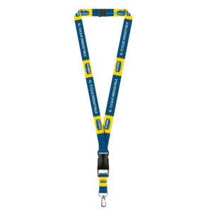 LANYARD TIP TOP PLANO IMPORTADO CON BROCHE DE SEGURIDAD Y ARNES PLATA 2CM
