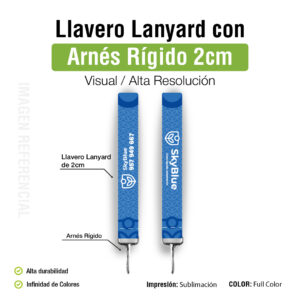 LLAVERO MOSQUETÓN RÍGIDO 2CM