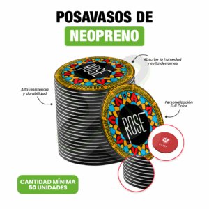 POSAVASOS DE NEOPRENO PUBLICITARIO