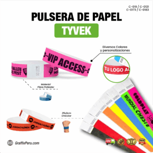 PULSERAS TYVEK PARA EVENTOS