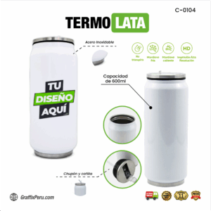 TERMO LATA PARA SUBLIMAR