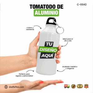 TOMATODO DE ALUMINIO PARA SUBLIMAR