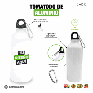 TOMATODO DE ALUMINIO PARA SUBLIMAR