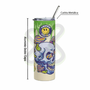 TUMBLER SKINNY CON SORBETE CAÑITA