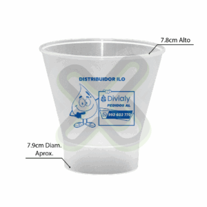 VASO PISQUERO 5 ONZ CON LOGO PUBLICITARIO