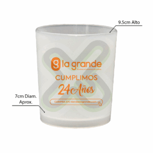 VASO WHISKERO PESADO 13 ONZ CON LOGO PUBLICITARIO