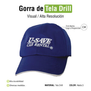 GORRA DRILL PUBLICITARIA