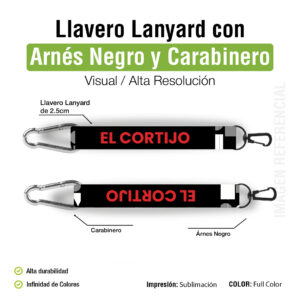 LLAVERO ARNES CON CARABINER