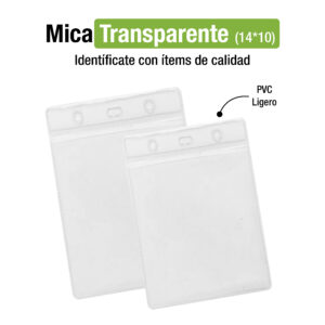 MICA TRANSPARENTE MEDIDA 14*10