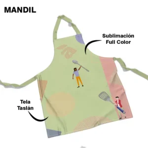 MANDIL TASLAN FULL COLOR