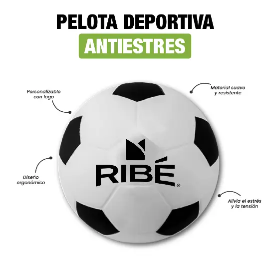 ANTI-ESTRÉS CON DISEÑO PELOTA DEPORTIVA