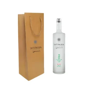 BOLSA PERSONALIZADA CON PISCO PERSONALIZADO 500ML
