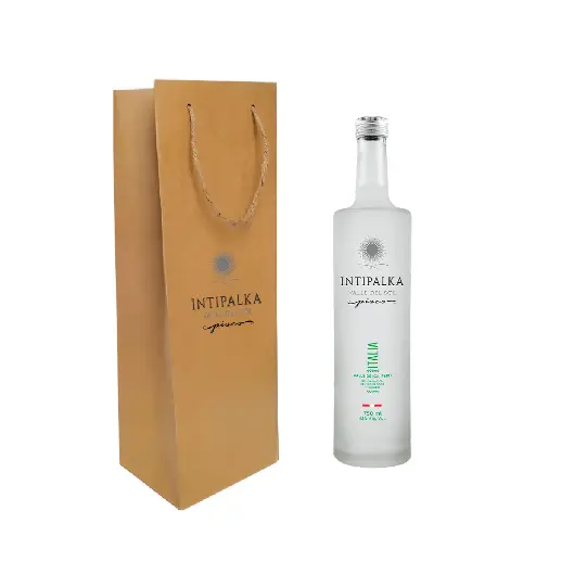 BOLSA PERSONALIZADA CON PISCO PERSONALIZADO 500ML - Imagen 2
