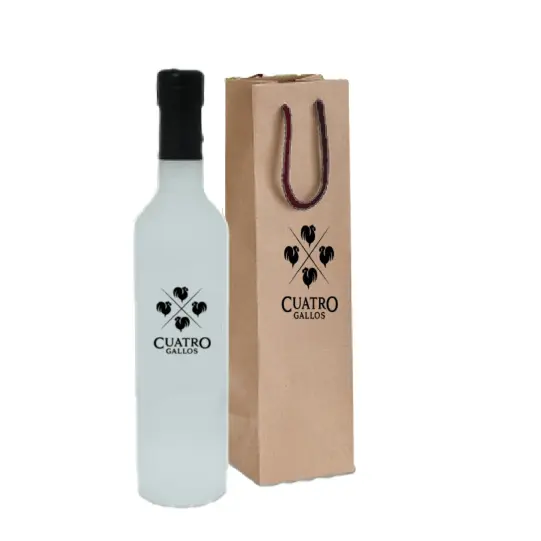 BOLSA PERSONALIZADA CON PISCO PERSONALIZADO 500ML - Imagen 3