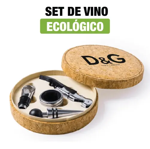 SET DE VINO ECOLOGICO CON LOGO - Imagen 4