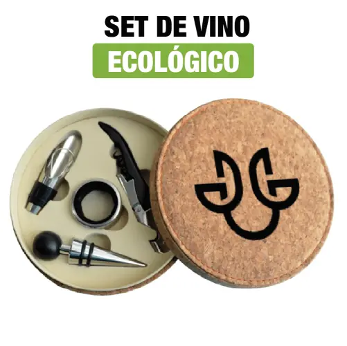SET DE VINO ECOLOGICO CON LOGO - Imagen 5