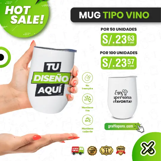 Mug tipo vino