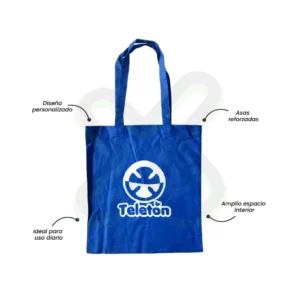 BOLSA DE ALGODON CON ASA Y FUELLE