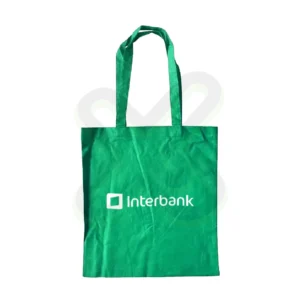 BOLSA DE ALGODON CON ASA Y FUELLE