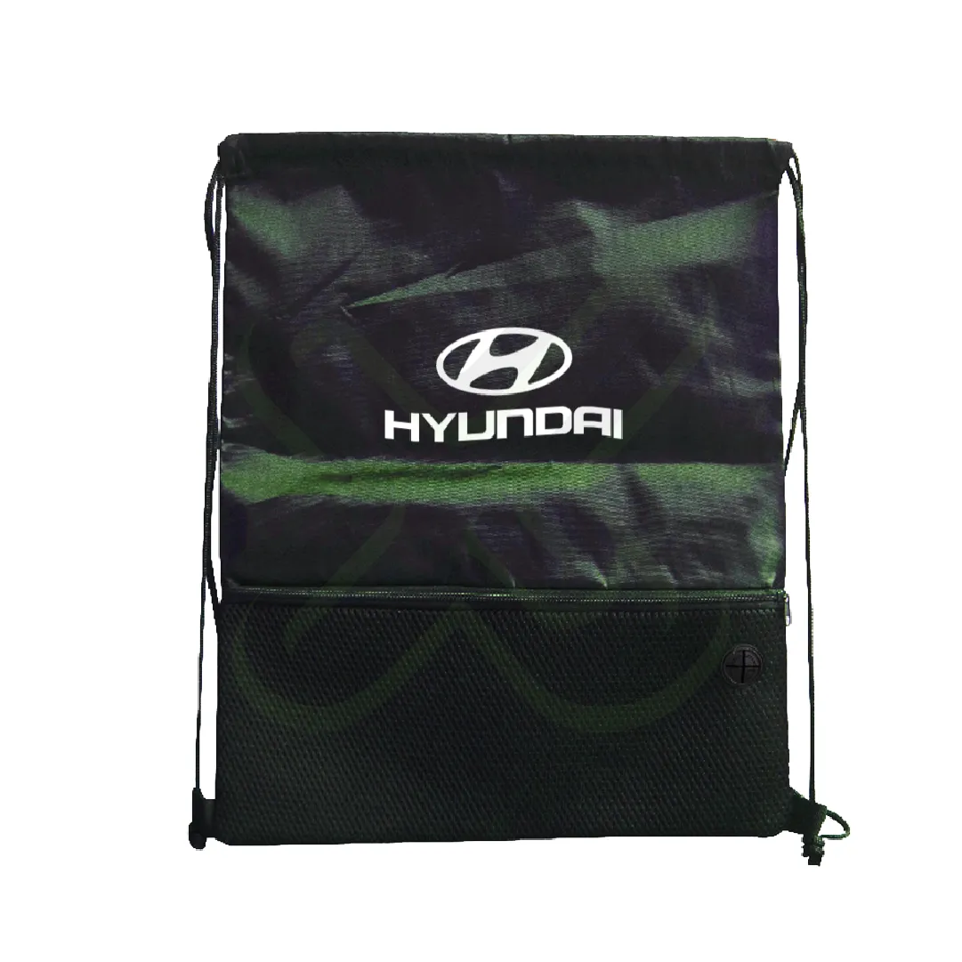 BOLSIMOCHILA AHORCADA DE NYLON CON BOLSILLO DE MALLA - Imagen 2