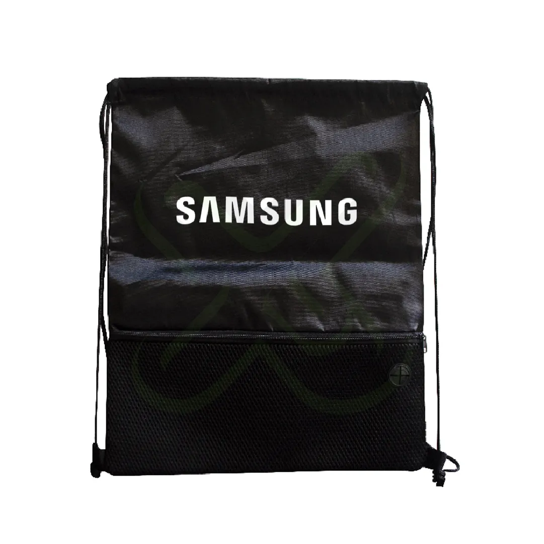 BOLSIMOCHILA AHORCADA DE NYLON CON BOLSILLO DE MALLA - Imagen 3