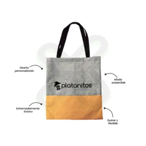 BOLSO POLIESTER CON BASE DE CORCHO