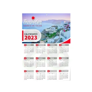 CALENDARIO DE PARED CORPORATIVO CON OJAL HERA