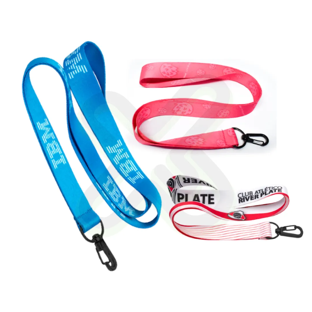 LANYARD CON ARNES NEGRO 2CM - Imagen 2