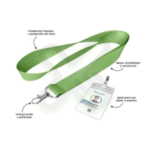 LANYARD CON CREDENCIAL DE COUCHE 150GR Y MICA