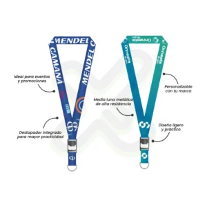 LANYARD CON DESTAPADOR Y MEDIA LUNA 2 5CM