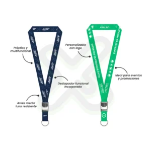 LANYARD CON DESTAPADOR Y MEDIA LUNA 2CM