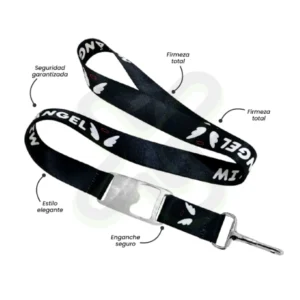 LANYARD CON DESTAPADOR Y MOSQUETON RIGIDO 2CM