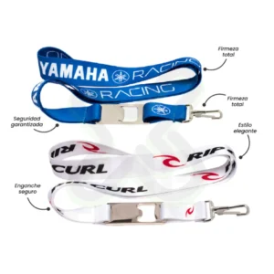 LANYARD CON DESTAPADOR Y MOSQUETON RIGIDO 2CM