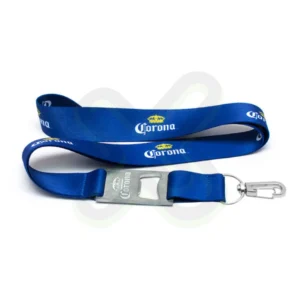 LANYARD CON DESTAPADOR ZAMAK BAJO RELIEVE Y MOSQUETON GIRATORIO CON PALANCA 2CM