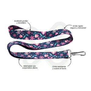 LANYARD CON MOSQUETON RIGIDO 2 5CM