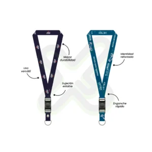 LANYARD CON TIP TOP GIRATORIO Y MEDIA LUNA 2CM