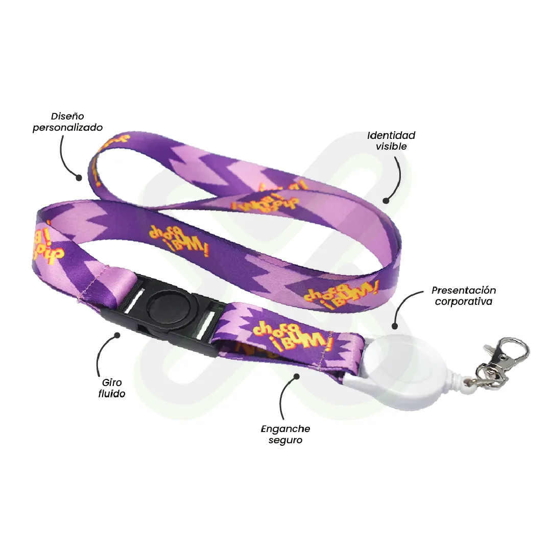 LANYARD CON TIP TOP GIRATORIO Y YOYO 2CM
